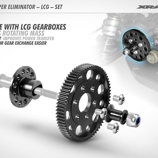 Xray XRA324101  LCG Slipper Eliminator Set (72T) for XB2, XT2, & SCX