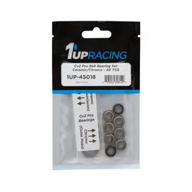 1UP Racing 1UP45018  Racing Associated TC8 Cv2 Pro Ball Bearing Set (Ceramic/Chrome) (14)