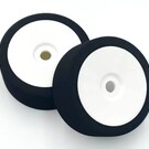 BSR BSRC8022 1/8 Gold Mounted GT Foam Tire On White Dish Wheels (2)