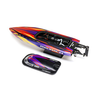 Proboat PRB-1992T1  Sonicwake 24" Self-Righting Brushless Deep-V RTR (Battery & Charger Included), Red