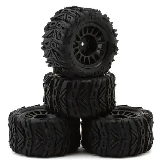 UPG-10008  Dirt Claw Pre-Mounted BELTED Tires for ARRMA® Granite Grom (4)