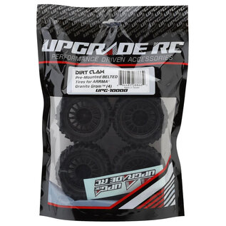 UPG-10008  Dirt Claw Pre-Mounted BELTED Tires for ARRMA® Granite Grom (4)
