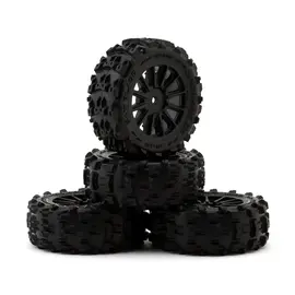 UPG-10010  Saw Blade Pre-Mounted Tires for ARRMA® Typhon Grom (4)