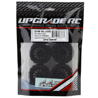 UPG-10010  Saw Blade Pre-Mounted Tires for ARRMA® Typhon Grom (4)