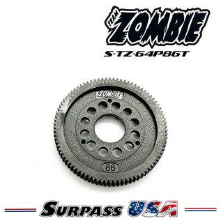 Team Zombie S-TZ-64P86T Team Zombie Thin Low Friction 86T Spur Gear 64P