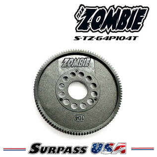 Team Zombie S-TZ-64P104T Team Zombie Thin Low Friction 104T Spur Gear 64P