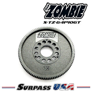 Team Zombie S-TZ-64P106T Team Zombie Thin Low Friction 106T Spur Gear 64P
