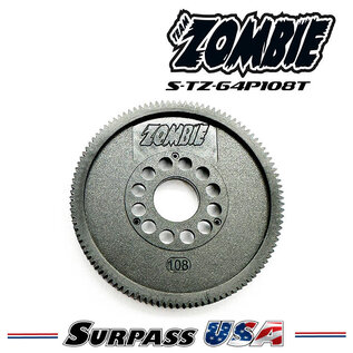 Team Zombie S-TZ-64P108T Team Zombie Thin Low Friction 108T Spur Gear 64P