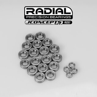 J Concepts JCO5257  XRAY XB8 2025* Radial NMB Bearing Set, 22pc