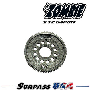 Team Zombie S-TZ-64P81T Team Zombie Thin Low Friction 81T Spur Gear 64P