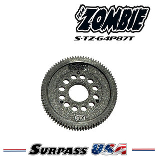 Team Zombie S-TZ-64P87T Team Zombie Thin Low Friction 87T Spur Gear 64P
