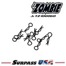 Team Zombie A-TZ-100060 Team Zombie Signature Color Body Clips 1/10 - Z-BLACK (10)