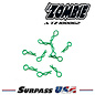Team Zombie A-TZ-100062 Team Zombie Signature Color Body Clips 1/10 - Z-GREEN (10)