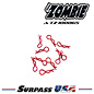 Team Zombie A-TZ-100065 Team Zombie Signature Color Body Clips 1/10 - Z-RED (10)