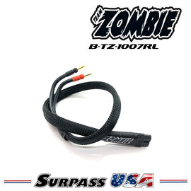 Team Zombie B-TZ-1007RL Team Zombie XT60, 4mm Tube Plug 500mm 10awg Power Supply Cable