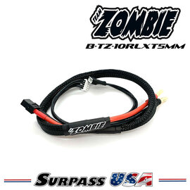 Team Zombie B-TZ-10RLXT5MM Team Zombie XT60 to 5mm Tube Plug 4s-Balance 600mm 12awg Charging Cable
