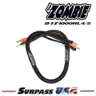 Team Zombie B-TZ-1000RL4/5 Team Zombie 4mm, 4/5mm Tube Plug 2s-Balance 600mm 12awg Charging Cable
