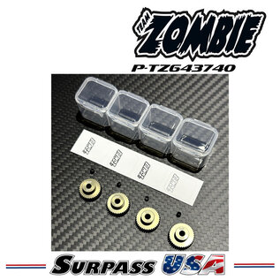 Team Zombie P-TZ643740 Team Zombie Hard-Anodized Aluminum Pinion Gear 64P 37-40T (4pcs)
