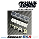 Team Zombie P-TZ645255 Team Zombie Hard-Anodized Aluminum Pinion Gear 64P 52-55T (4pcs)