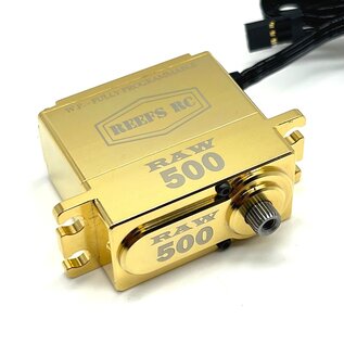 Reefs SEHREEFS159  RAW500 Brass Edition, High Torque, High Speed, Programmable, Brushless Servo (565/.08)