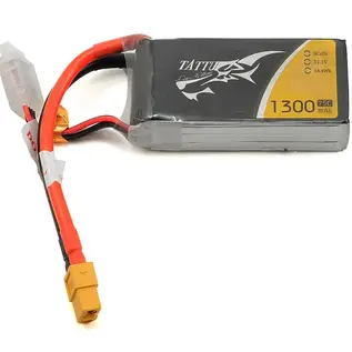 Tattu TAT-75C-1300-3S1P-XT60  3S LiPo Battery 75C (11.1V/1300mAh) w/XT60 Connector