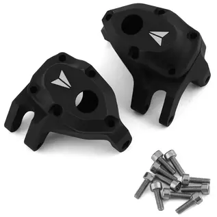 Vanquish Products VPS08640  F10 Portal Aluminum Front Knuckle Set (Black) (2)