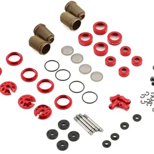 Yokomo YOKY2-SBBSRA  Yokomo YD-2 Super Low Friction Aluminum Big Bore Shock Set (Red)