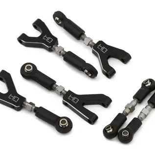 HOT RACING HRAGRM547NC01  Losi NASCAR Aluminum Adjustable Camber & Steering Links Set