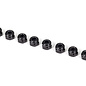 Traxxas TRA2745X Nuts, 3mm nylon locking Black (8)