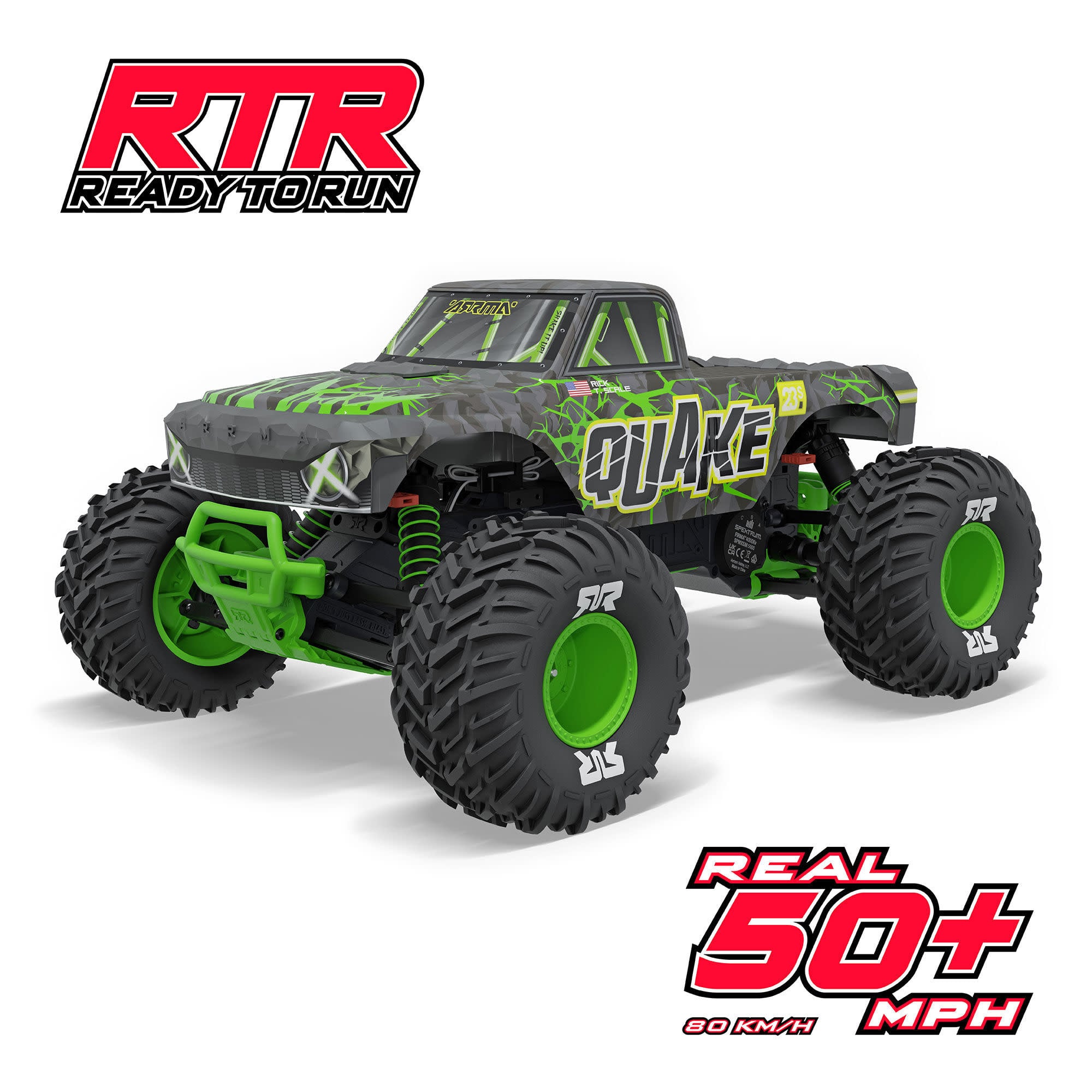 ARA3537T3 Purple 1/10 QUAKE 223S DSC 2WD RTR Brushless Monster