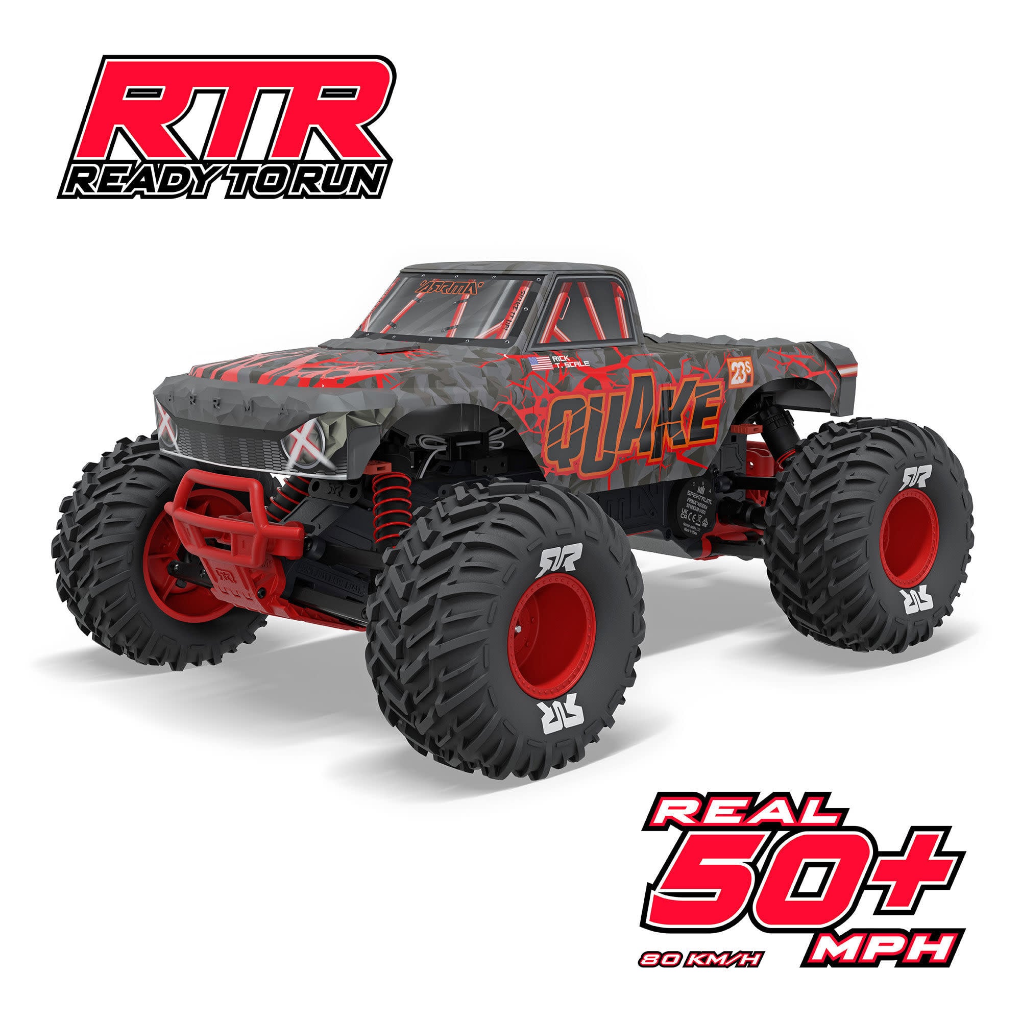 ARA3537T3 Purple 1/10 QUAKE 223S DSC 2WD RTR Brushless Monster