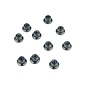 Tekno RC TKR1211 – M3 Locknuts (flanged, black, 10pcs)