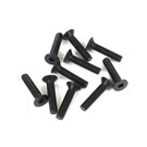Tekno RC TKR1325 – M3x14mm Flat Head Screws (black, 10pcs)