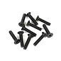 Tekno RC TKR1325 – M3x14mm Flat Head Screws (black, 10pcs)