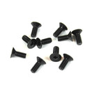 Tekno RC TKR1343 – M4x10mm Flat Head Screws (black, 10pcs)
