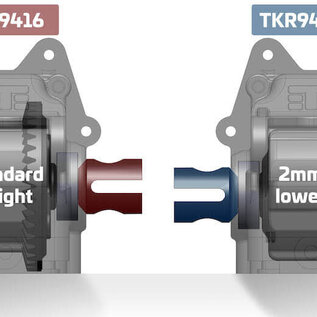 Tekno RC TKR9416B – Gearbox (-2mm, F/R, EB/NB/ET/NT48 2.x)