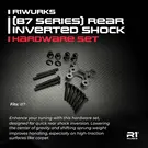R1wurks 900153 R1WURKS (B7 Series) Rear Inverted Shock Hardware Set