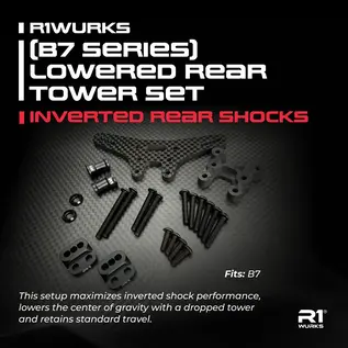 R1wurks 900154 R1WURKS (B7 Series) Lowered Rear Tower Set, Inverted Rear Shocks