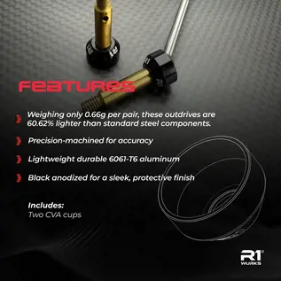 R1wurks 900163 R1WURKS (B74 / B84 Series) Lightweight CVA axle cup, front