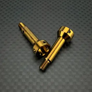 R1wurks 900177-2 R1WURKS (B74 / B84 Series) Ultra Lightweight Front CVA Axle, Titanium (Bronze)