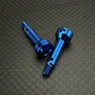 R1wurks 900177-1 R1WURKS (B74 / B84 Series) Ultra Lightweight Front CVA Axle, Titanium (Blue)