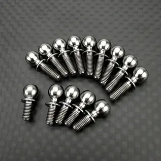 R1wurks 900207 R1WURKS (B84 Series) Ball Stud Set, Titanium, 14pcs Silver