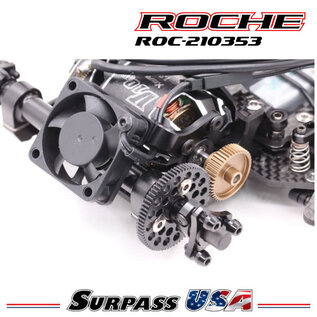 RocheRC USA ROC-210353 Roche - P12V2 Aluminum Cooling Fan Mount with 30mm Cooling Fan (210353)