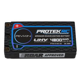 Protek RC PTK-5143-25  Spencer Rivkin 2S 130C Low IR Si-Graphene + HV ULCG Shorty LiPo Battery (7.6V/4800mAh) w/5mm Connectors (ROAR Approved)