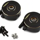 TREAL TLHVPH10-01  Vanquish H10 Optic Brass Front Steering Knuckles (Black) (2) (150.4g)