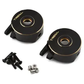 TREAL TLHVPH10-01  Vanquish H10 Optic Brass Front Steering Knuckles (Black) (2) (150.4g)