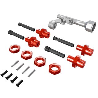 Arrma ARA-3150  17mm Wheel Hex Conversion for Threaded Axles (+10mm Offset)