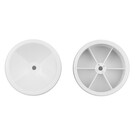 Team Associated ASC6805W RC10 2.2 in Rear Wheels, 3/16 in, white