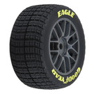 Proline Racing PRO1030310  1/12 Goodyear Eagle Dirt Tire F/R MTD Gray Wheels (4): Losi NASCAR