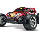 Traxxas TRA44096-3  Silver Red Nitro Rustler w/ TSM RTR